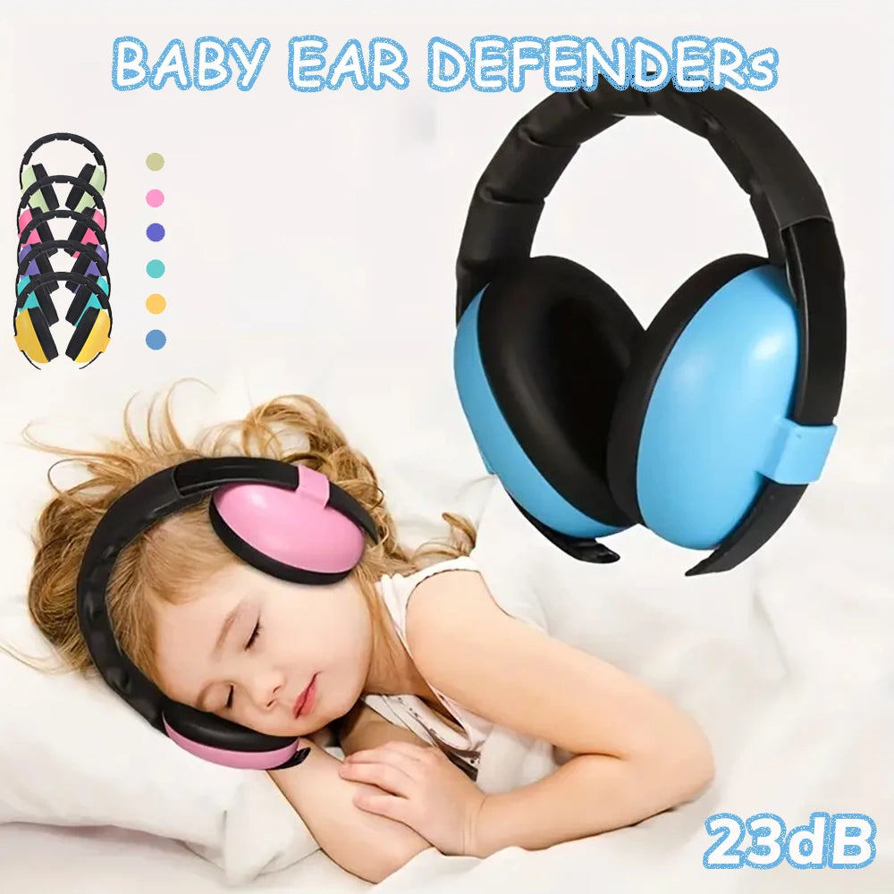 Noise Canceling Earmuffs for Kids Baby Hearing Protection Headset Soft Ear Defenders Noise Reduction Safety for Autism Children