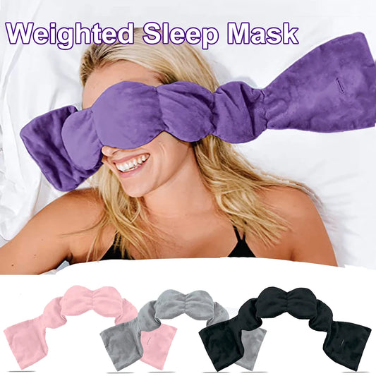 Weighted Eye Mask Sleeping Mask for Light Blocking Travel Eye Blindfold for Relaxation Gravity Sleep Patchs Eyeshade Sleepmask